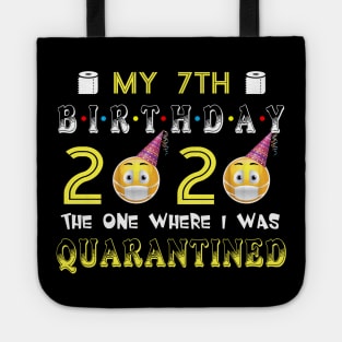 my 7th Birthday 2020 The One Where I Was Quarantined Funny Toilet Paper Tote