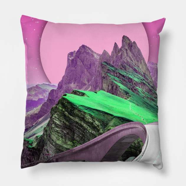 On the road Pillow by Procrastcreation