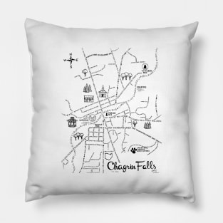 Chagrin Falls Map Pillow