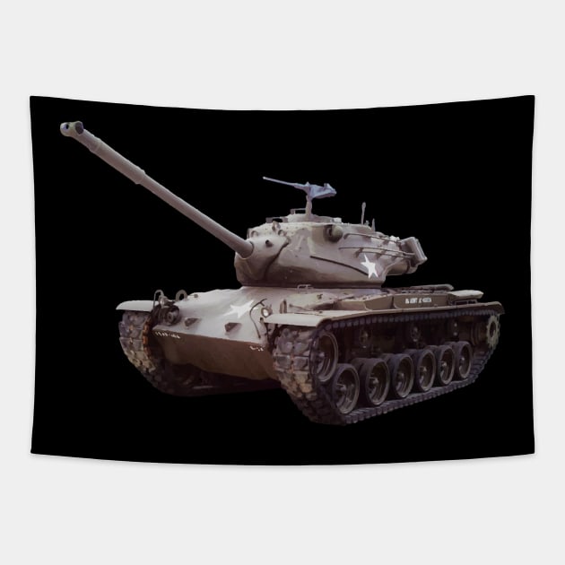 M47 Patton Tank American Army Cold War Tanks Tapestry by Battlefields