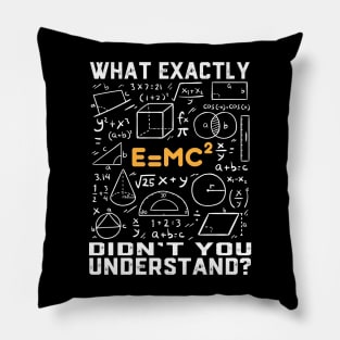 What exactly didn't you understand? Funny Math Teacher Pillow