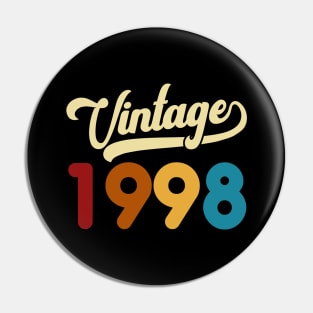 1998 Vintage Gift 22nd Birthday Retro Style Pin