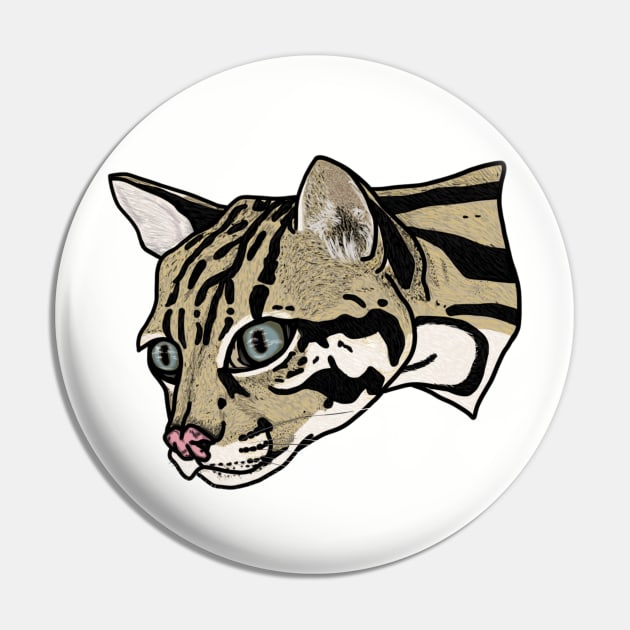 Ocelot Pin by wrsartist