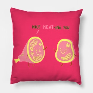 Nice Meat-ing You Pillow