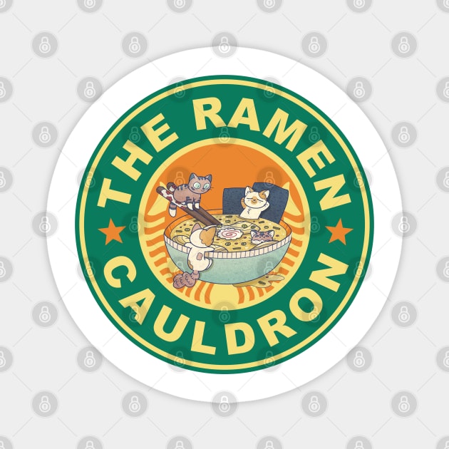 The Ramen Cauldron Magnet by balibeachart