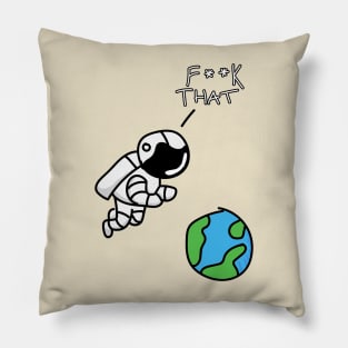 Cynical Astronaut Pillow