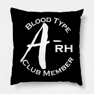 Blood type A minus club member - Dark Pillow