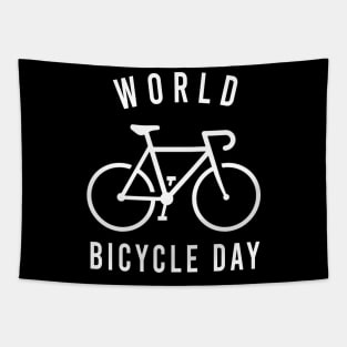 world bicycle day Tapestry