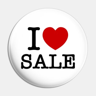 I HEART [LOVE] SALE Pin