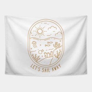 Let's Sail Away Tapestry