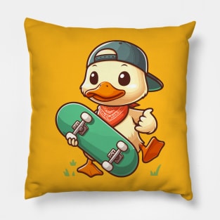 Chill Duck Skateboard Pillow