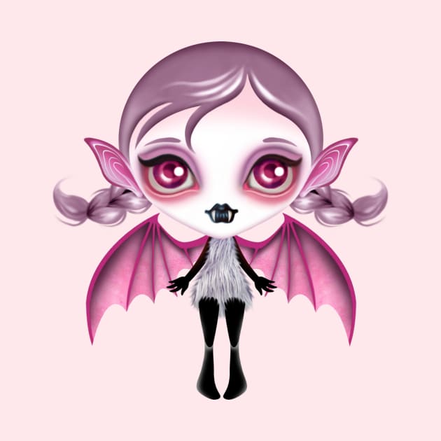 Pink Bat Girl by sandygrafik