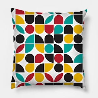 Abstract Seamless Geometric Pattern Colorful Wallpaper Pillow