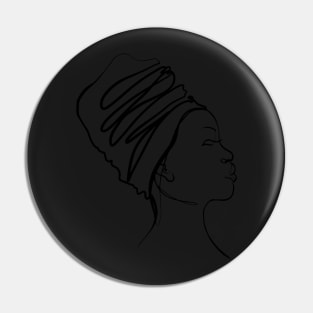 Simple And Aesthetic One Line Art Woman Pin