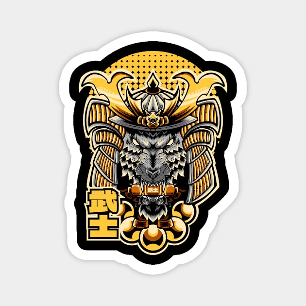 Samurai Beast Magnet by NauvalSkt