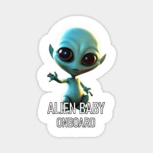 Alien Baby Onboard Magnet