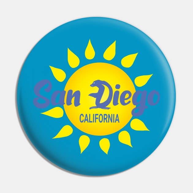 San Diego Pin by AndrewKennethArt