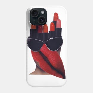 Lady with Red Lipsticks Phone Case