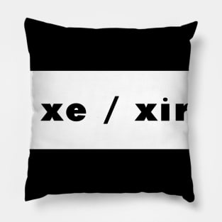 xe / xir - white Pillow