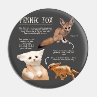 Animal Facts - Fennec Fox Pin