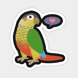 Yellow Sided Green Cheek Conure Magnet