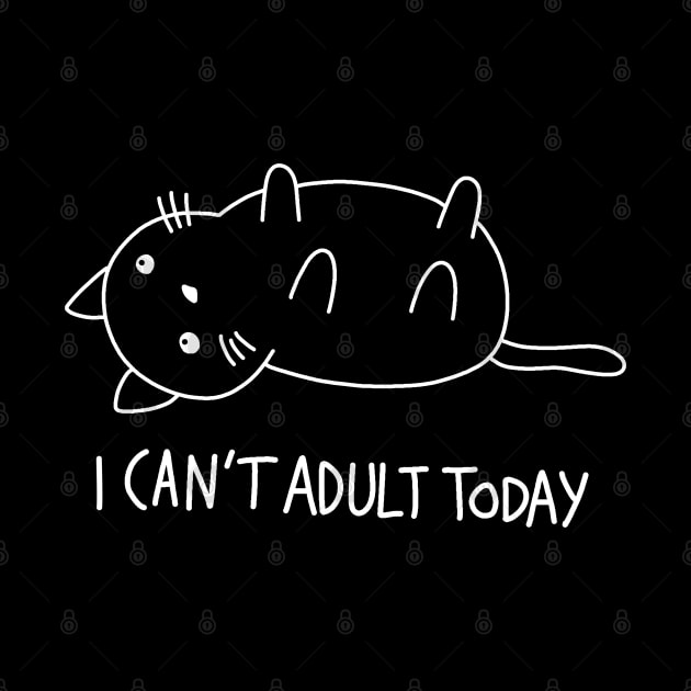 Cute Cat - I cant adult today by valentinahramov