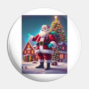 Christmas Santa Pin