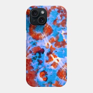 Blue and Red Psychedelic Tie-Dye Phone Case