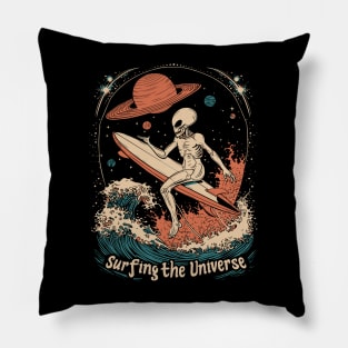 Alien surfing 88059 Pillow