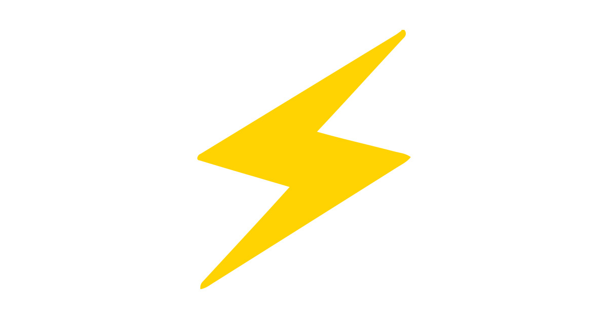 Lightning Bolt Emoticon Icon Lightning Bolt TShirt TeePublic