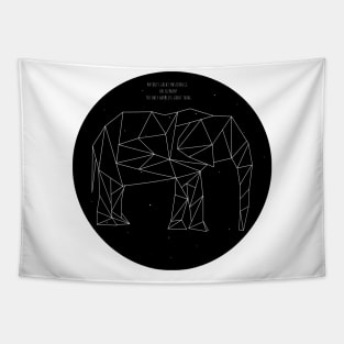 Elephant in the stars Tapestry