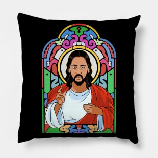 Black Jesus Christ Our Lord and Savior Praise God Pillow