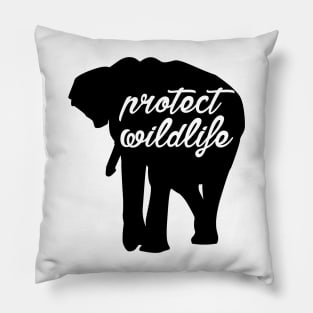 protect wildlife - elephant Pillow