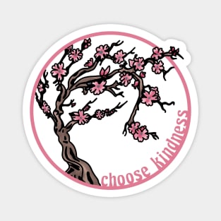 Choose Kindness Cherry Blossom Magnet