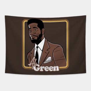 Al Green / Retro Aesthetic 70s Soul Fan Design Tapestry