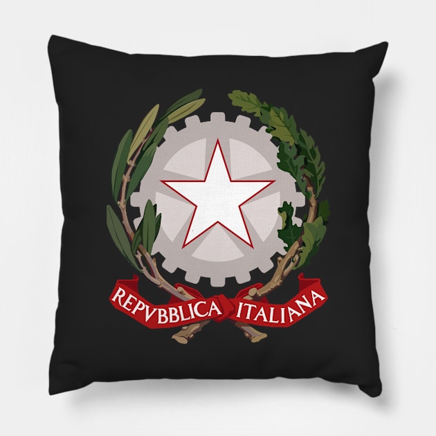 Emblem of Italy Pillow by Flags of the World