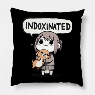 Indoxinated Dog Owner Girl Pillow