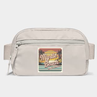 Vintage Myrtle Beach Sunset, Retro South Carolina Beach Bag
