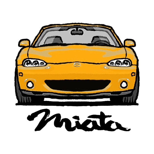 MX5 Miata NB2 Yellow by Woreth