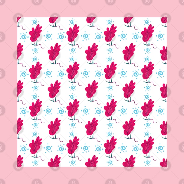 Little pink flower pattern by Cocofolios