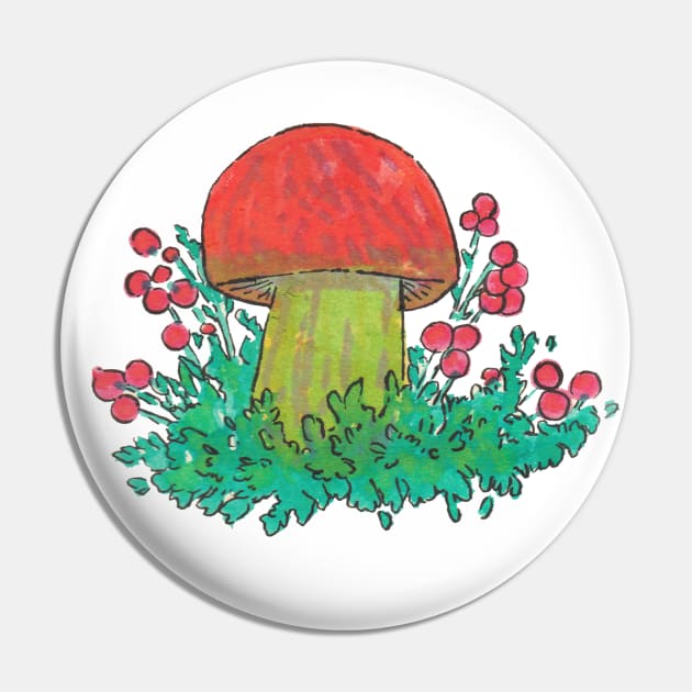 Mushroom Pin by iisjah