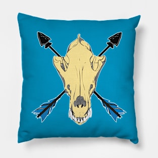 Wolf Skull 5 Pillow