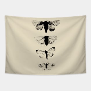 Black Moths Tapestry