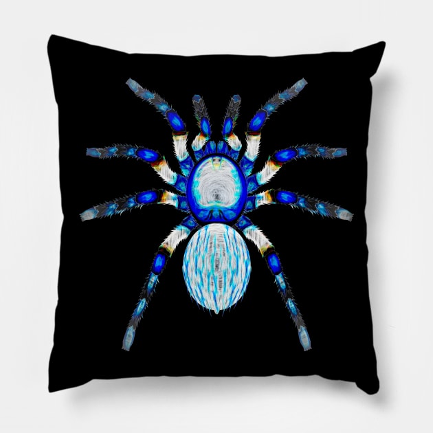 Crystal Ice Spider Pillow by crunchysqueak