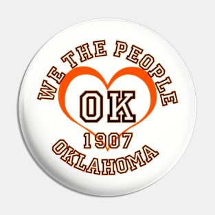 Show your Oklahoma pride: Oklahoma gifts and merchandise Pin