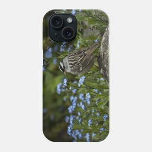 White Crowned Sparrow Phone Case