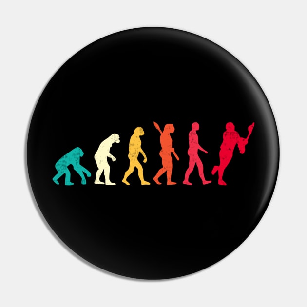 Lacrosse Evolution Funny Lacrosse Player Pin by Visual Vibes