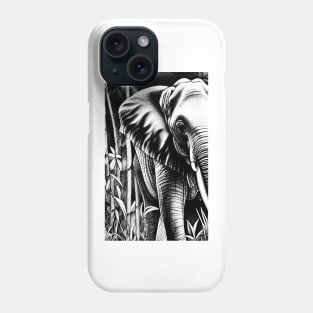 Elephant in the jungle Phone Case