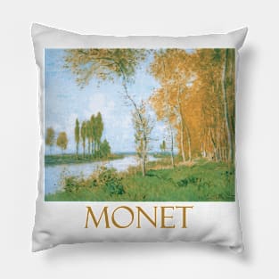 Spring in Argenteuil by Claude Monet Pillow