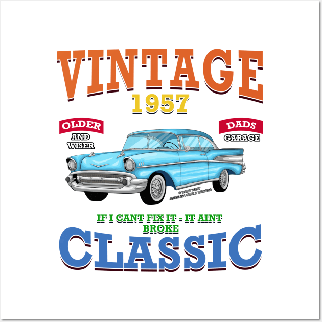 Vintage Classic Car Garage Hot Rod Novelty Gift - Classic Cars - Posters  and Art Prints